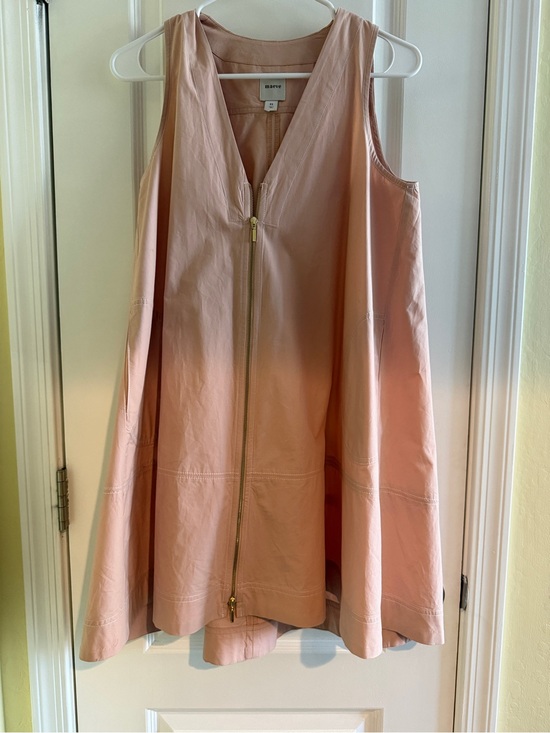 Maeve Dresses & Skirts - Maeve Anthropologie Blush Pink Zip Front A-Line Dress XS Pockets